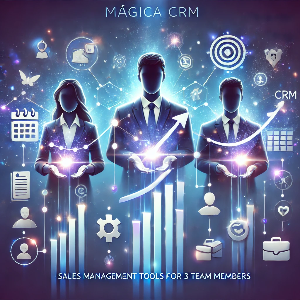 Mágica CRM - Ferramentas de gestão de vendas e CRM para 2 membros da equipe